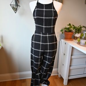 Urban Outfitters Hattie High Neck Linen Jumpsuit